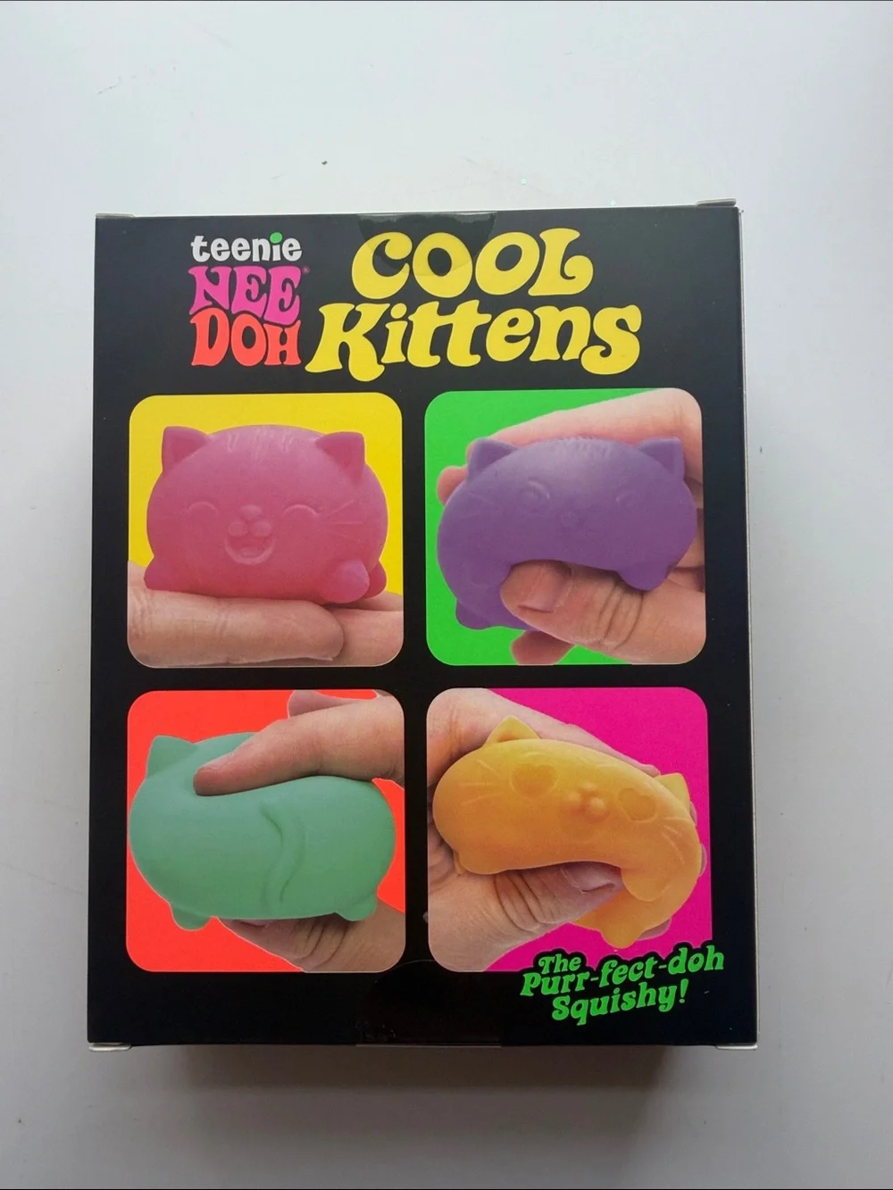 NEEDOH Teenie Cool Kittens Squishy set AND Rainbow Needoh Nice-sicle
